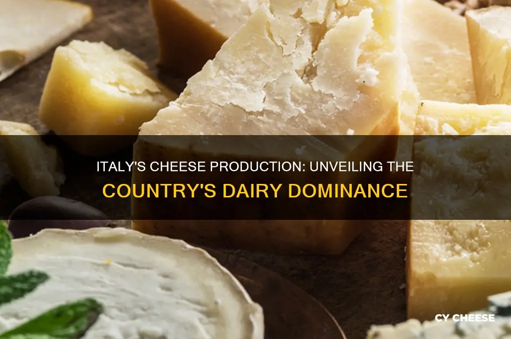 how much cheese does italy produce