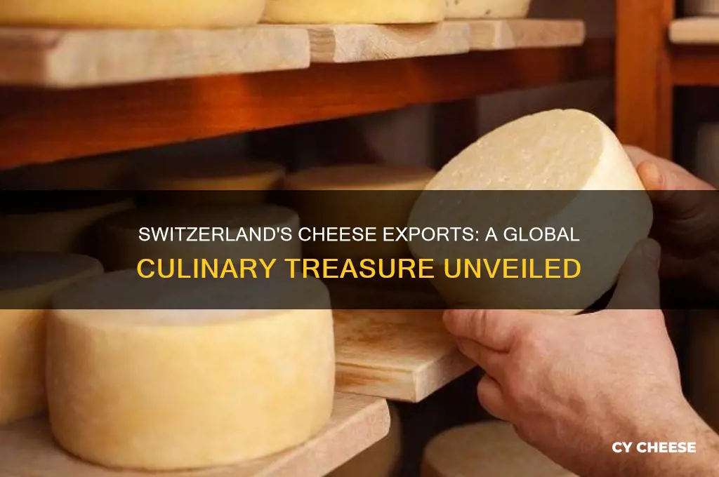 how much cheese does switzerland export