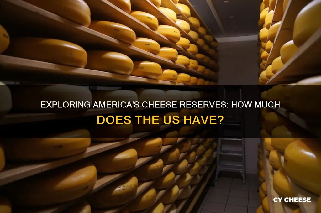 how much cheese does the us have