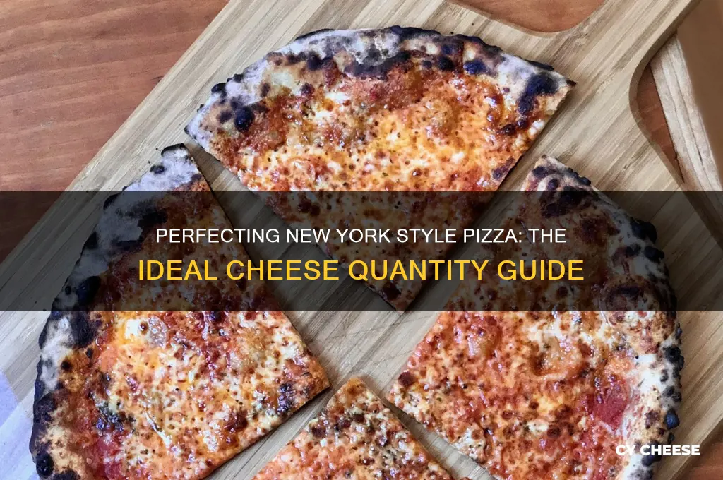 how much cheese for ny style pizza