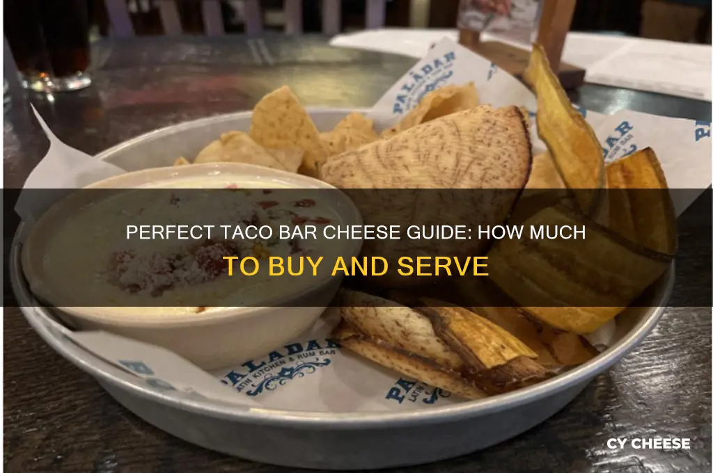 how much cheese for taco bar