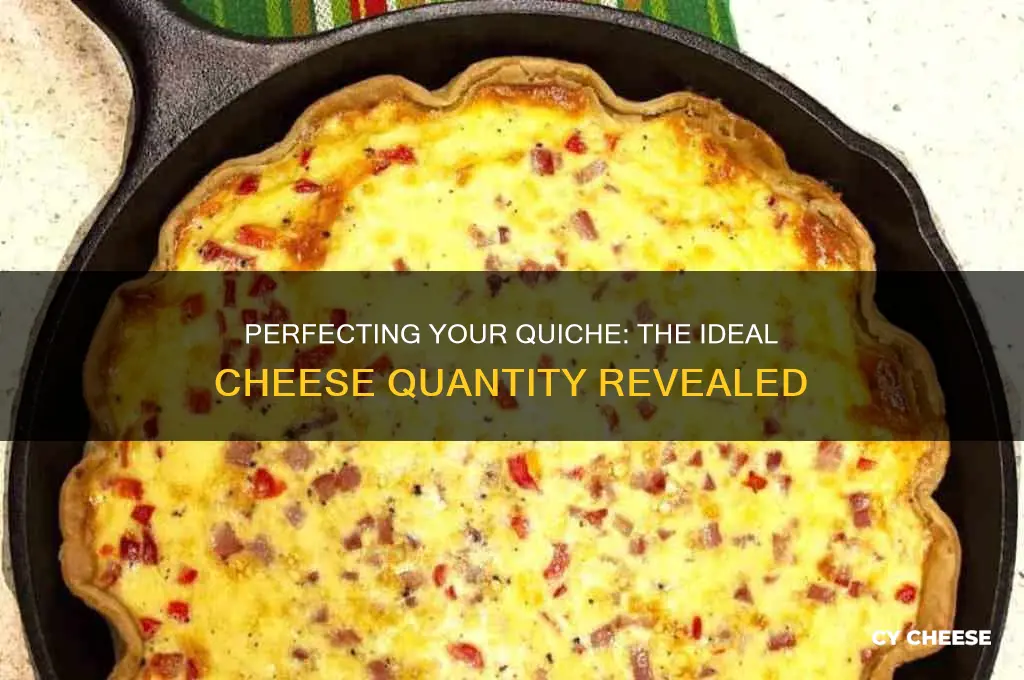 how much cheese in a quiche