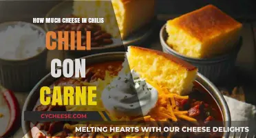 Cheese in Chili's Chili Con Carne: Quantity and Tips
