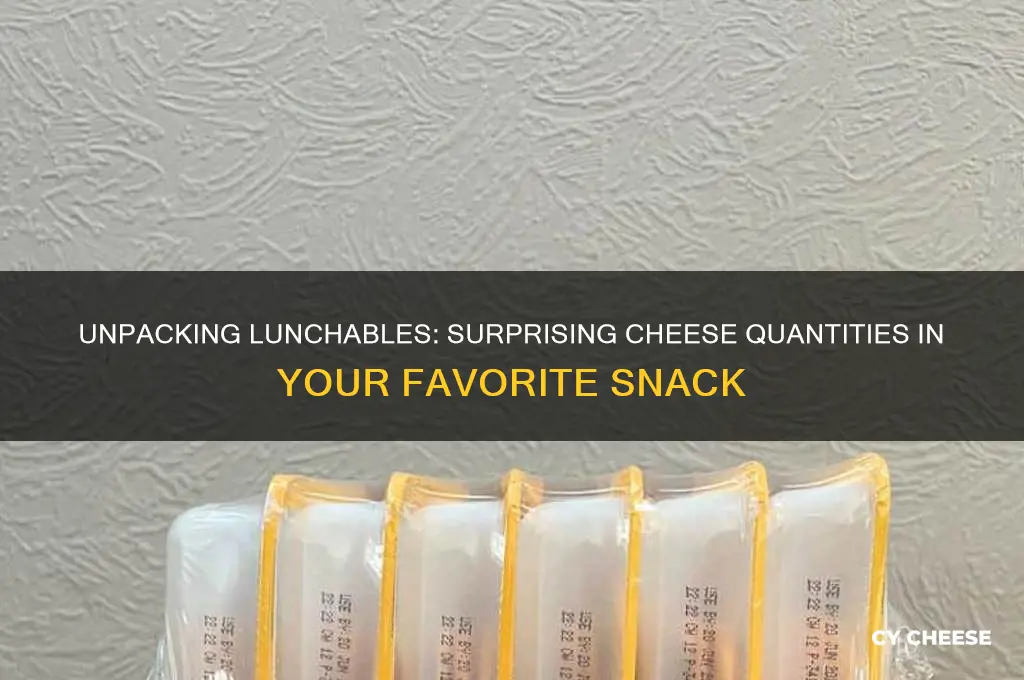 how much cheese is in a lunchable