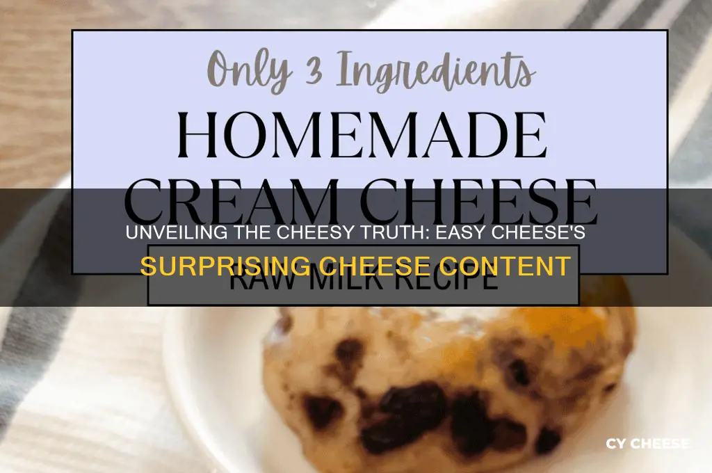 how much cheese is in easy cheese