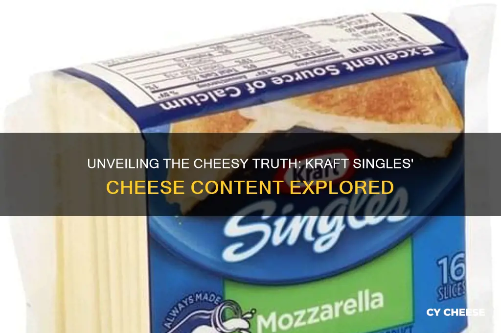 how much cheese is in kraft singles