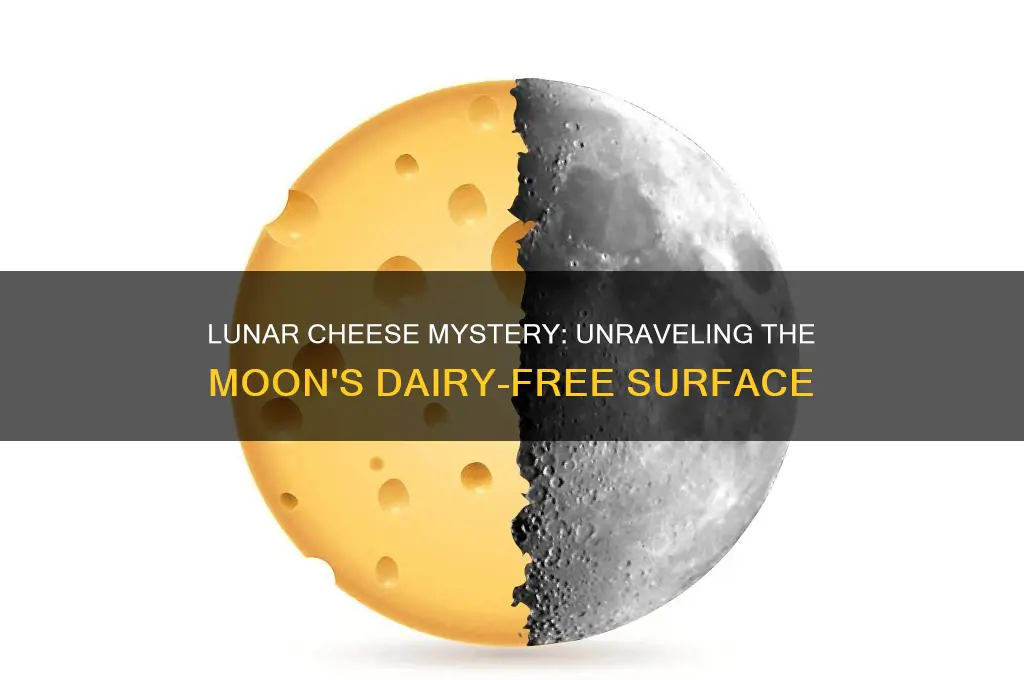 how much cheese is on the moon
