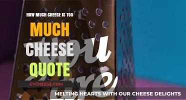 How Much Cheese is Too Much? Exploring the Famous Quote