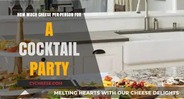 Perfect Cheese Portions: A Guide for Cocktail Party Planning