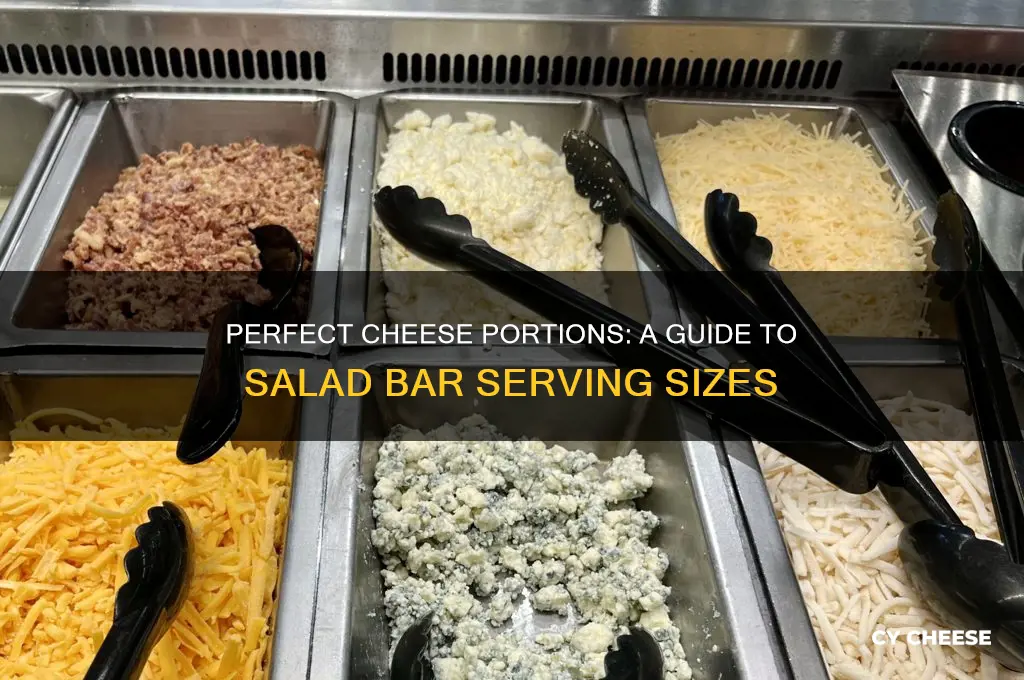 how much cheese per person on a salad bar