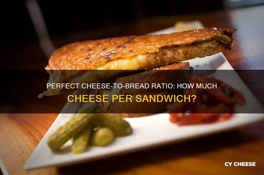 how much cheese per sandwich