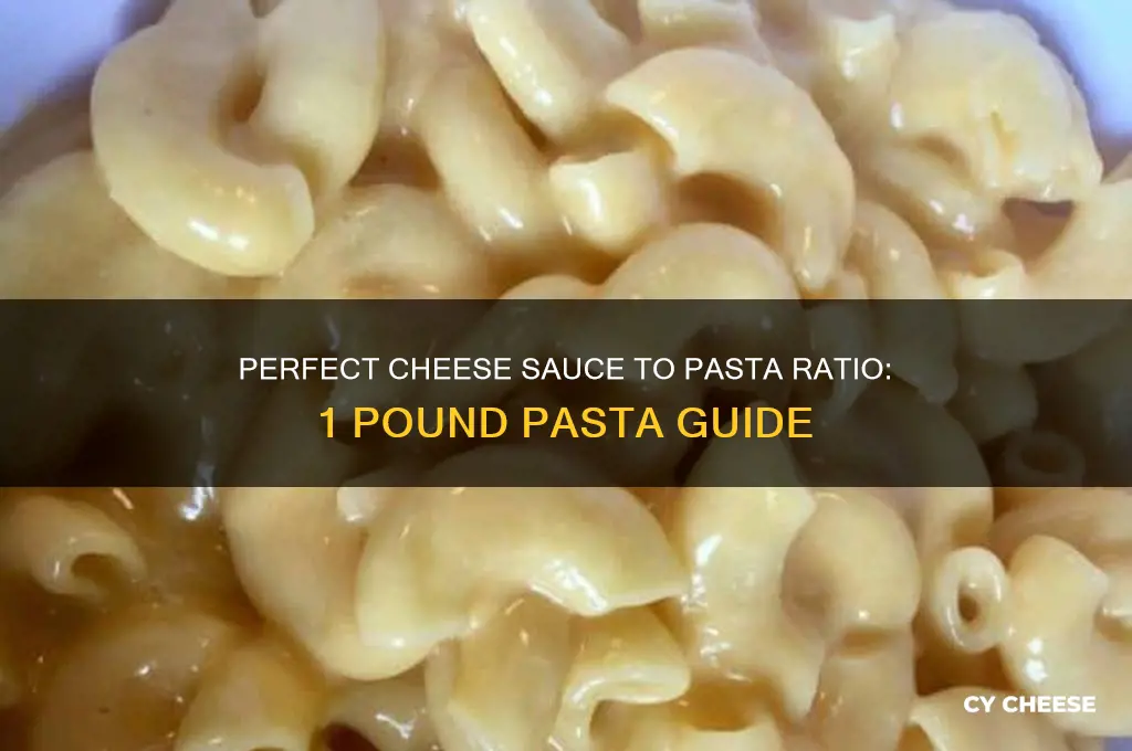 how much cheese sauce for 1 pound of pasta