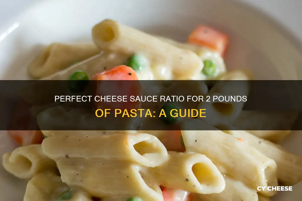how much cheese sauce for 2 pounds of pasta