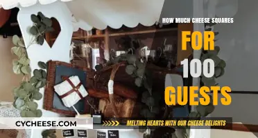 Perfect Cheese Square Portions: Serving 100 Guests with Ease