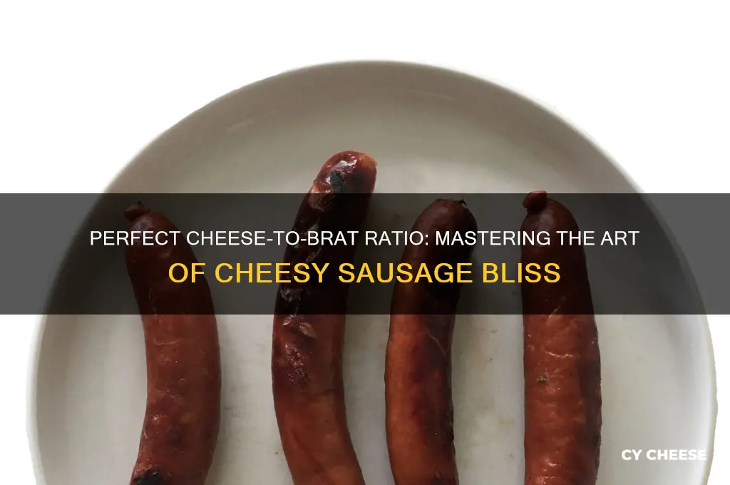 how much cheese to add to brats