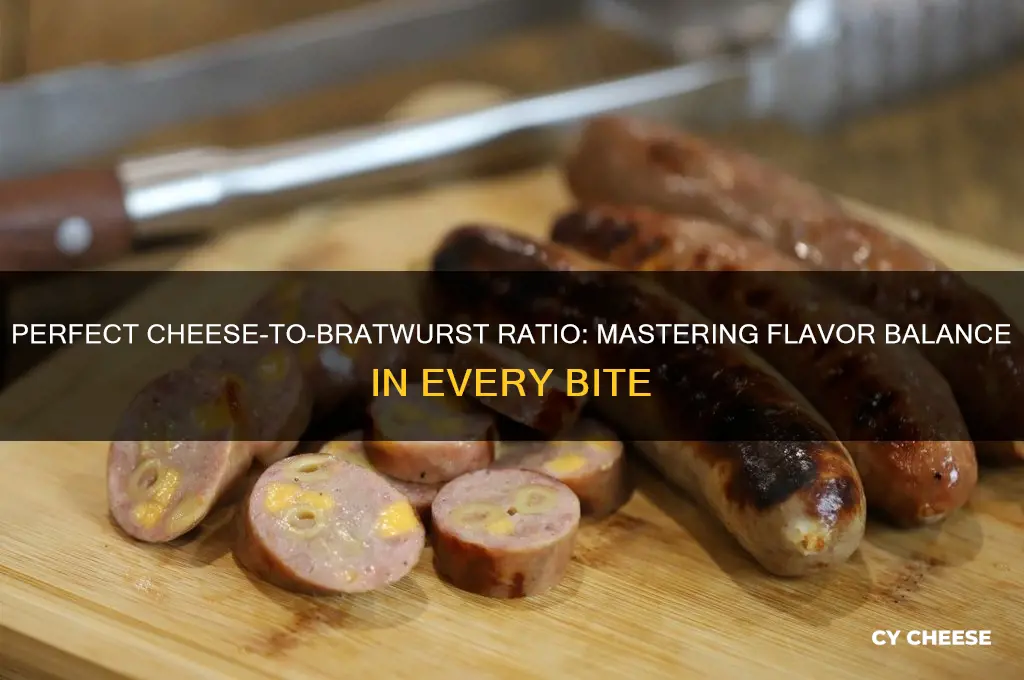 how much cheese to at to bradwurst
