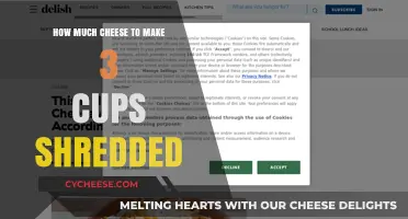 Perfect Cheese Measurements: How Much to Shred for 3 Cups