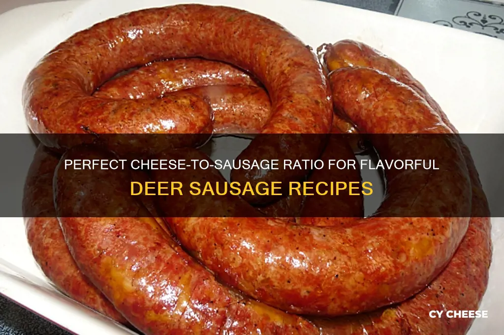 how much cheese to put in deer sausage