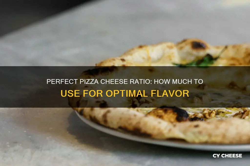 how much cheese to put on a pizza