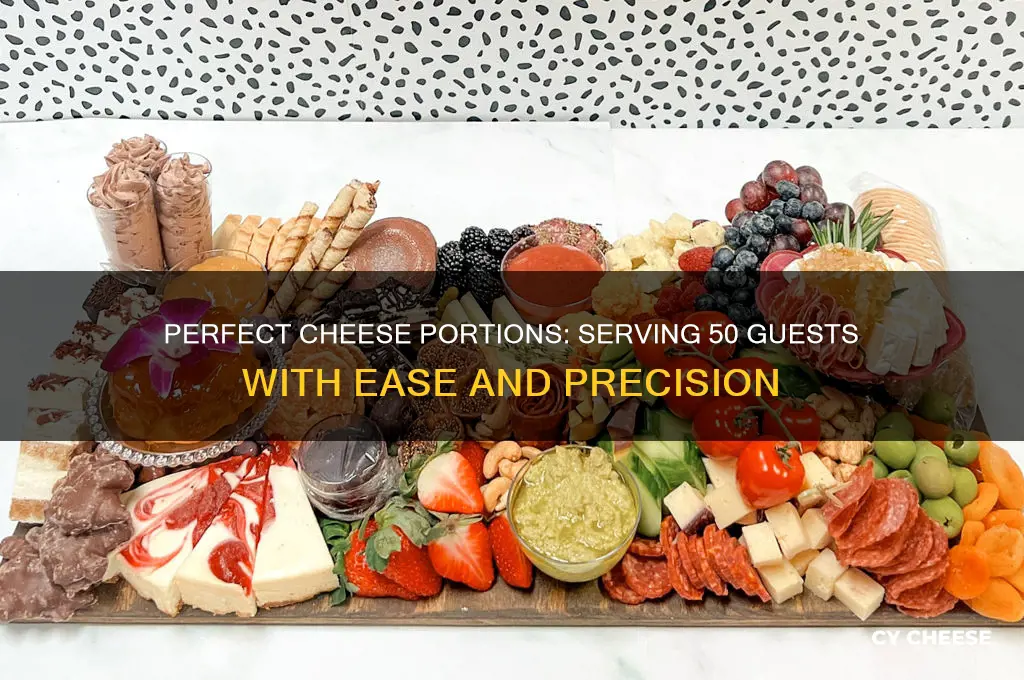how much cheese to serve 50 people