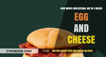 Cholesterol Content in a Classic Bacon, Egg, and Cheese Sandwich