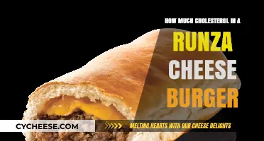 Runza Cheese Burger Cholesterol Content: A Nutritional Breakdown