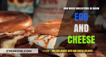 Cholesterol Content in Bacon, Egg, and Cheese Breakfast Sandwiches