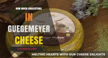Cholesterol Content in Guegemeyer Cheese: What You Need to Know