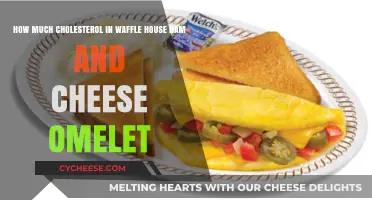 Cholesterol Content in Waffle House Ham and Cheese Omelet