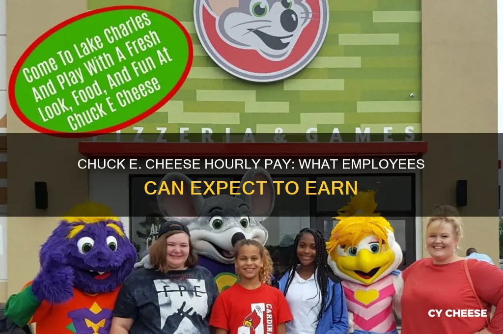 how much chuck e cheese pay an hour
