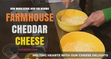 Perfect Farmhouse Cheddar: Citric Acid Quantity Guide for Cheese Making