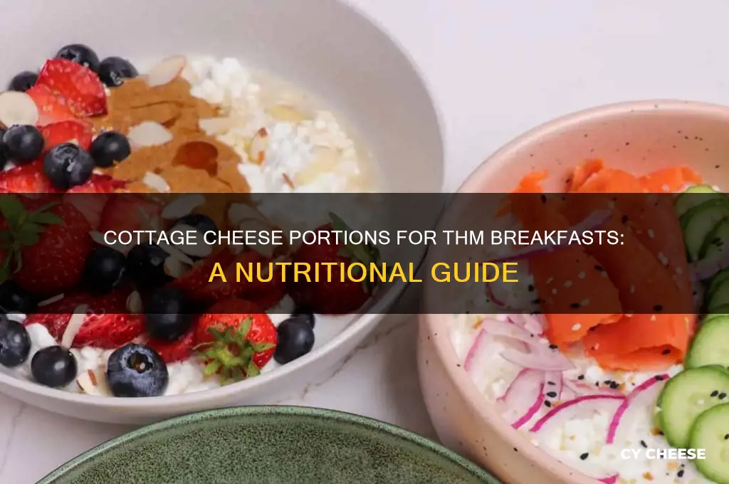 how much cottage cheese in a thm breakfast