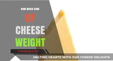 How Much Does a Cube of Cheese Weigh? A Guide