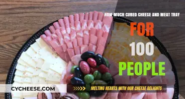 Cubed Cheese and Meat Tray: Perfect Portions for 100 Guests
