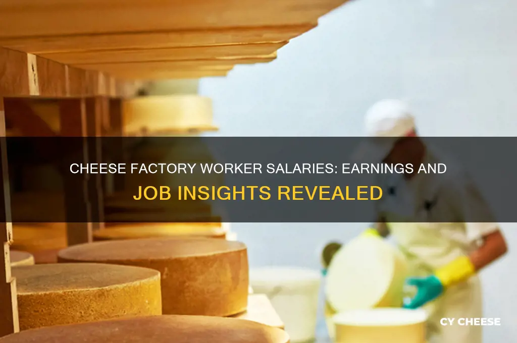 how much do cheese factory workers make
