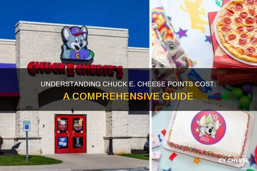 how much do chuck e cheese points cost