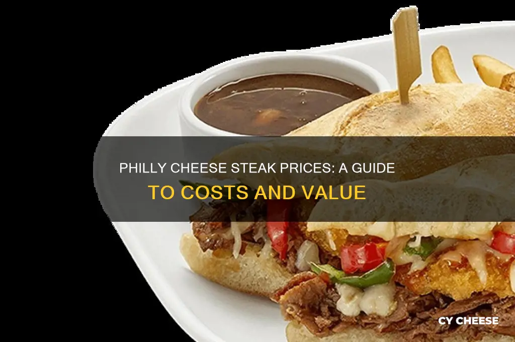 how much do philly cheese steaks cost