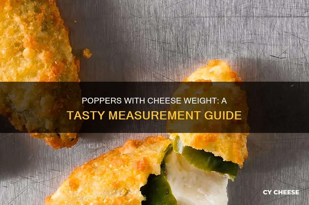 how much do poppers with cheese weigh