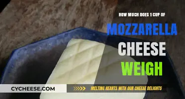 Mozzarella Cheese Weight: How Much Does 1 Cup Weigh?
