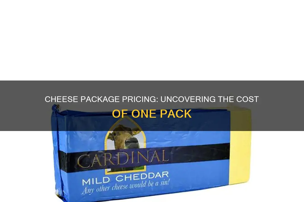 how much does 1 package of cheese cost