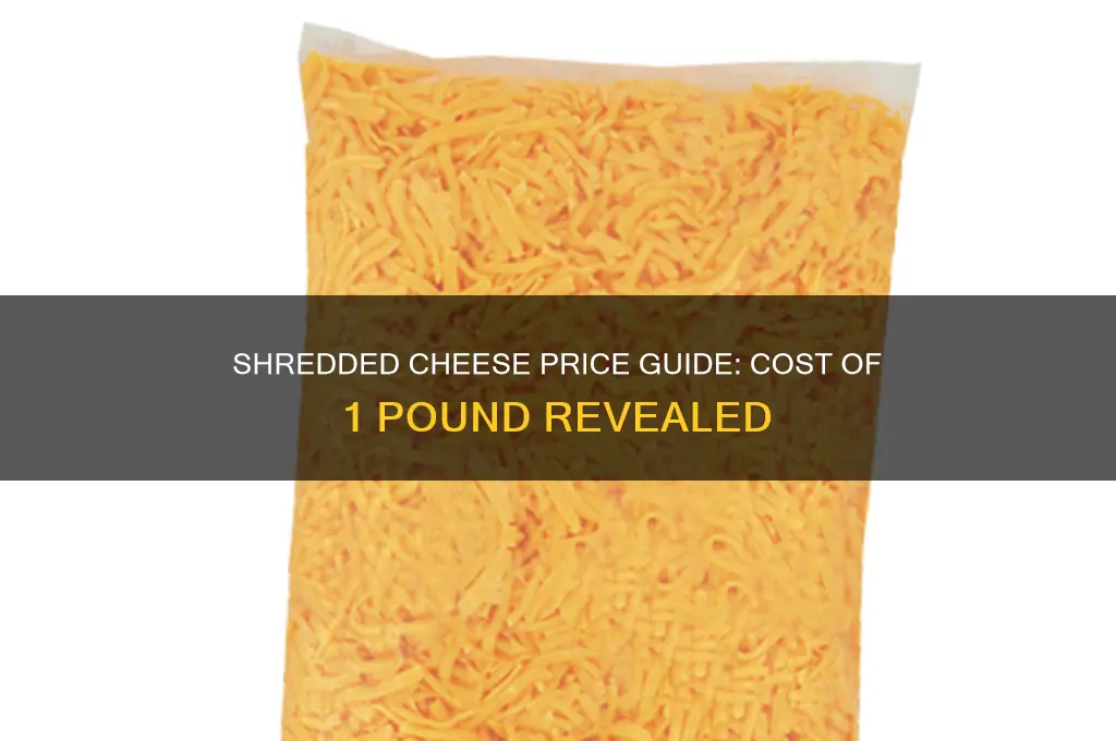 how much does 1 pound of shredded cheese cost