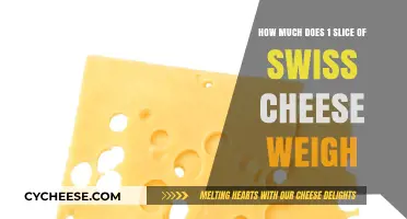 Swiss Cheese Slice Weight: Uncovering the Grams in One Serving