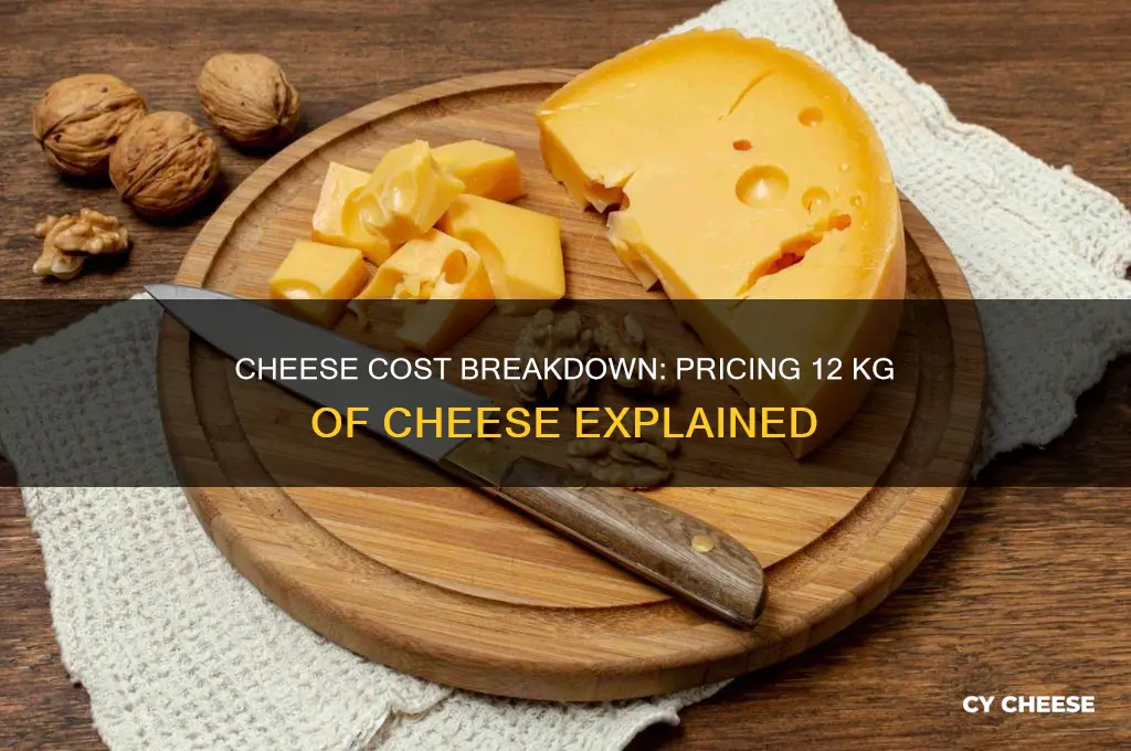 how much does 12 kg of cheese cost
