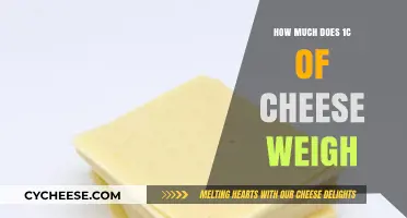 Unraveling the Mystery: How Much Does 1 Cubic Centimeter of Cheese Weigh?