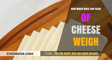 Unveiling the Weight: How Much Does 240 Slices of Cheese Weigh?