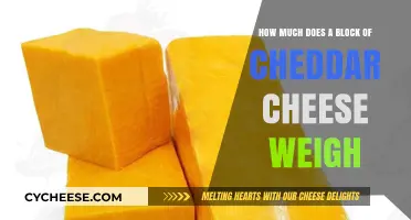Unveiling the Weight: How Heavy is a Block of Cheddar Cheese?