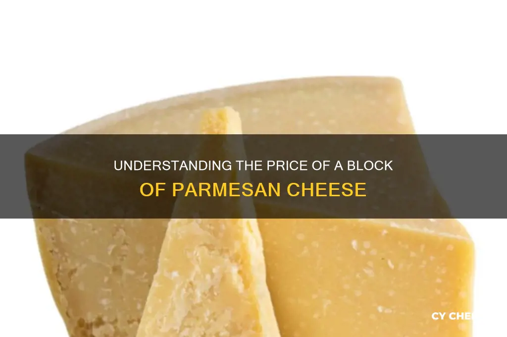 how much does a block of parmesan cheese cost