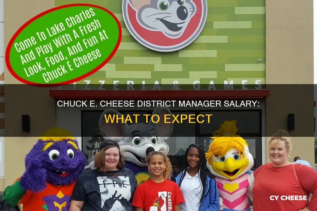 how much does a chuck e cheese district manager make