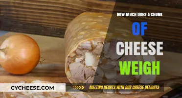 Unveiling the Surprising Weight of a Chunk of Cheese