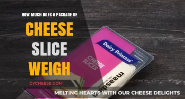 Unveiling the Weight of a Standard Cheese Slice Package